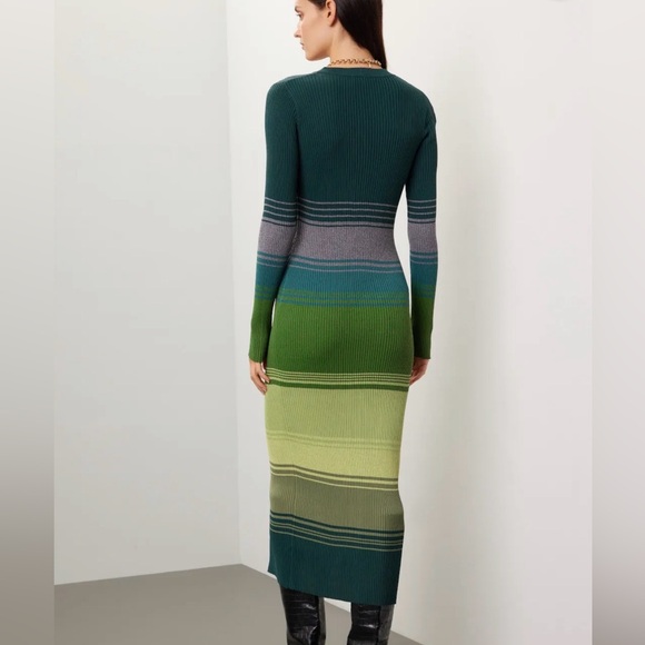 STAUD Shoko Dress in Pine Forest - Picture 2 of 6